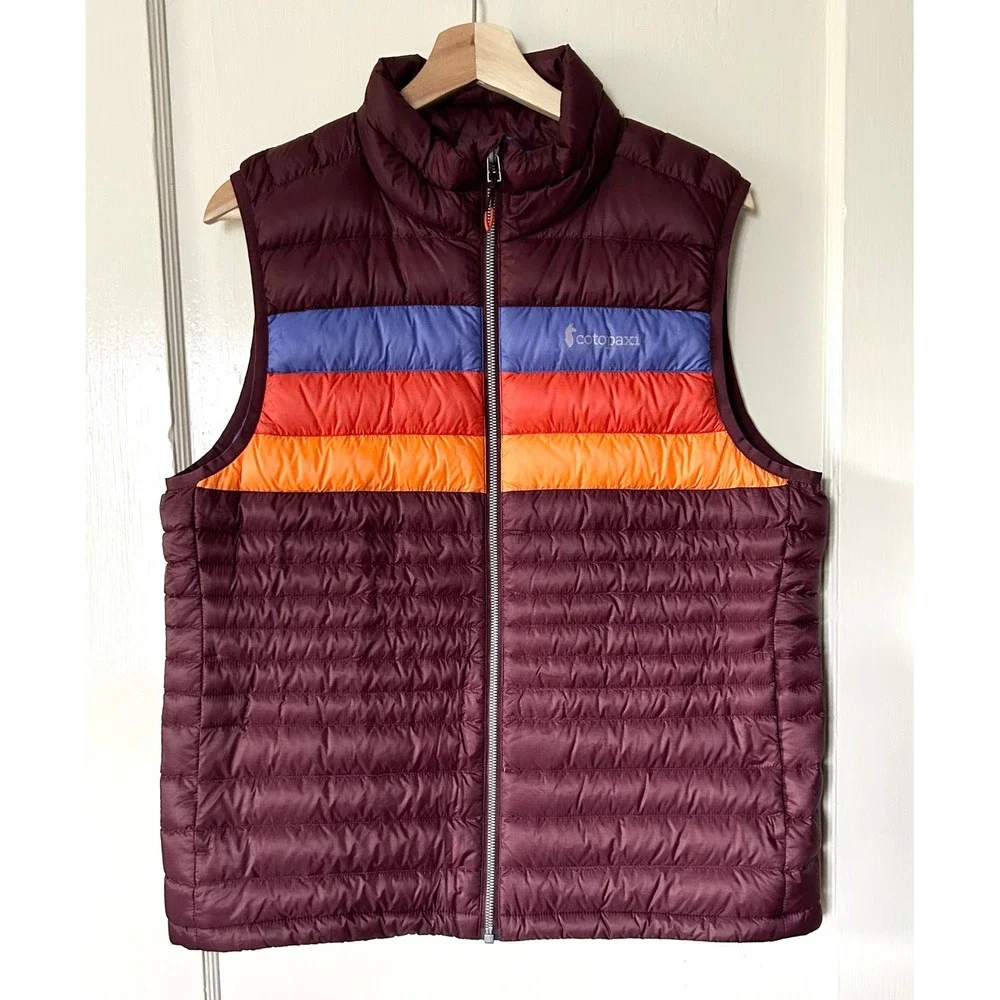 Cotopaxi Women's Fuego Down Puffer Vest Multi Wine L Outdoors Fall Gorpcore - Picture 1 of 6